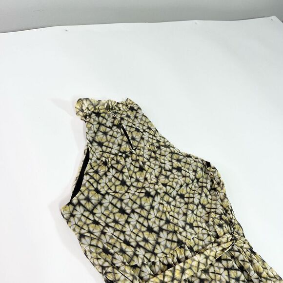 Banana Republic Tiered Dress Womens Medium Ruffle Halter Neck Keyhole Maxi New - Picture 10 of 11